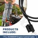 302080049 Engine Control Cable Compatible with Power-Smart Lawn Mower Replacement Parts 8602 8618 8621 V8618P B8721P DB8602C