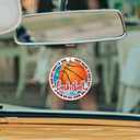 3 x Basketball Christmas Ornament 2025 Ceramic Round 2.9 Inch Keepsake with Faith Quote Inspirational Sports Gift for Basketball Players, Coaches, Athletes & Fans