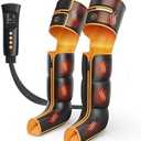ITCPRL Leg Massager with Heat and Compression, Foot Calf & Thigh Massage for Circulation and Pain Relief, Leg Compression Massager with Handheld Controller 3 Intensities 6 Modes - FSA HSA Eligible