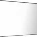LOAAO 48X32 Inch Black Metal Framed Bathroom Mirror for Wall, Matte Black Bathroom Vanity Mirror Farmhouse, Large Rounded Rectangle Mirror, Anti-Rust, Tempered Glass, Hangs Horizontally or Vertically