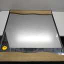 Wave design Mirror Black/Walnut 30"X40"