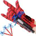 Xohny Spider Web Shooter, Superheroes Wrist Launcher Toy, Funny Children Educational Toys, Spider Gloves Man Cosplay Gift for Kids, Coloured