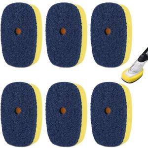 Sponge Brush Refills for OXO Soap Dispensing Dish Brush - 6 Pack Dish Cleaning Soap Dispensing Head Replacement for Scrubber
