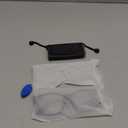 Blue Light Blocking Glasses - Fashion Square Eyeglasses, Anti UV Ray Computer Gaming Glasses Blue Blockers for Women/Men (Black & Transparent)