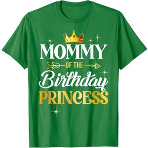 Mommy of The Birthday Princess Girl Party Matching Family TShirt S