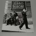 Poster Master Vintage Photograph Poster - Travel Print - Men in a Street of Napoli, Italy, Black & White, Minimalist - 8x10 UNFRAMED Wall Art - Gift for Artist, Friend - Wall Decor for Home, Office (Style-18)