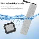 Keluke Roller Brush and Filters Replacement Compatible with Tineco Floor ONE S5/Floor One S5 Pro Cordless Vacuum Cleaner,(NOT for S5 COMBO) Replacement Parts Include 3 Brush Rollers, 3 Filters