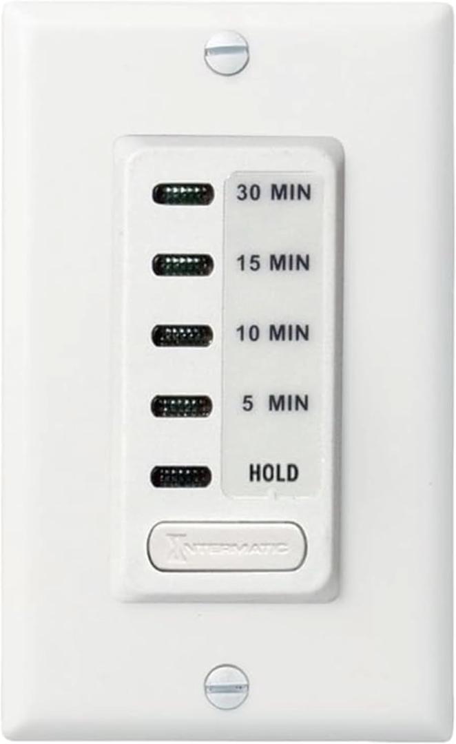 Intermatic EC200WK Electronic Countdown Timer - Efficient Control, Silent Operation, Versatile Applications - 5/10/15/30 Minute Countdown Timer