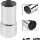 YSIL 2.25" OD to 2.5" OD Exhaust Pipe Adapter Connector Reducer 304 Stainless Steel 2PCS