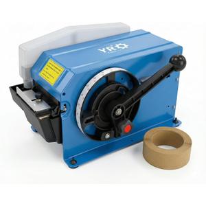 Manual Water Activated Tape Dispenser, Industrial Gummed Tape Machine for Reinforced Kraft Paper Tape (Up to 3" Wide), Heavy Duty Packing Cutter with Stainless Steel Blade for Shipping & Warehouse