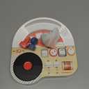 TOP BRIGHT DJ Music Busy Board - Wooden Toddler Toys for Boys and Girls，Montessori Sensory Toy with 14 Activities with Sound Blocks, Portable Travel Toy for 18M+