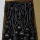Bungee Balls 6 Inch,Black Bungee Cord for Canopy Tarp, UV Resistant,50-Piece