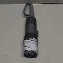 Kesteo Loss Proof Umbrella, Travel Security Auto Reverse Fold Windproof Umbrellas for Rain, Locks Onto Carabiner Handle Umbrella, Gray