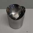 Small Mini Trash Can with Lid, Brushed Stainless Steel Small Tiny Mini Trash Bin Can, Mini Countertop Trash Cans for Desk Office, Swing Top Trash Bin 1.5 L/0.40 Gal (Sliver)