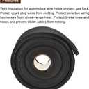 MECCANIXITY Heat Shield Sleeve, 3/4" ID 16 Feet Heat Sleeve Automotive Wire Heat Shield Fuel Line Heat Shield Sleeve Heat Sleeve Heat Wrap 500 Degree for Wires, Black