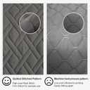 HORIMOTE HOME Quilt Set King Size Grey, Classic Geometric Diamond Stitched Pattern,Microfiber Ultra Soft Lightweight Bedspread Coverlet for All Season, 3 Piece Includes 1 Quilt and 2 Shams