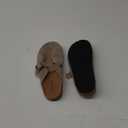 Women's Suede Clogs Leather Mules Comfort Cork Footbed Sandals Potato Shoes with Arch Support (8.5, Taupe)