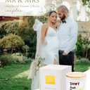 Bridal Shower and Bachelorette Gifts, Wedding Candle for Bride to Be, 10oz Lavender Vanilla Soy Wax, Engagement Candle