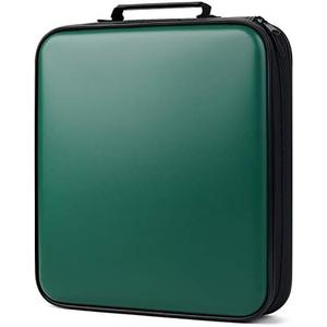 DVD Storage CD Case Holder: 160 Capacity CD Sleeves Black Disc Cases Binder for Car - CD Hard Organizer Box - Large DVD Wallet for Movie/Music/Game & Portable CD Book