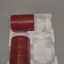 Red Flameless Candles with String Lights Battery Operated LED Pillar Candles 4 5 6 Candle with Remote Control,Fake Candle Set of 2 for Christmas or Special Festivals Decorations