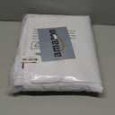 BGment Pure White 100% Blackout Curtains with Black Liner, Rod Pocket and Back Tab Double Layer Full Room Darkening Window Thermal Curtains for Bedroom, 2 Panels, Each 52 x 72 Inch