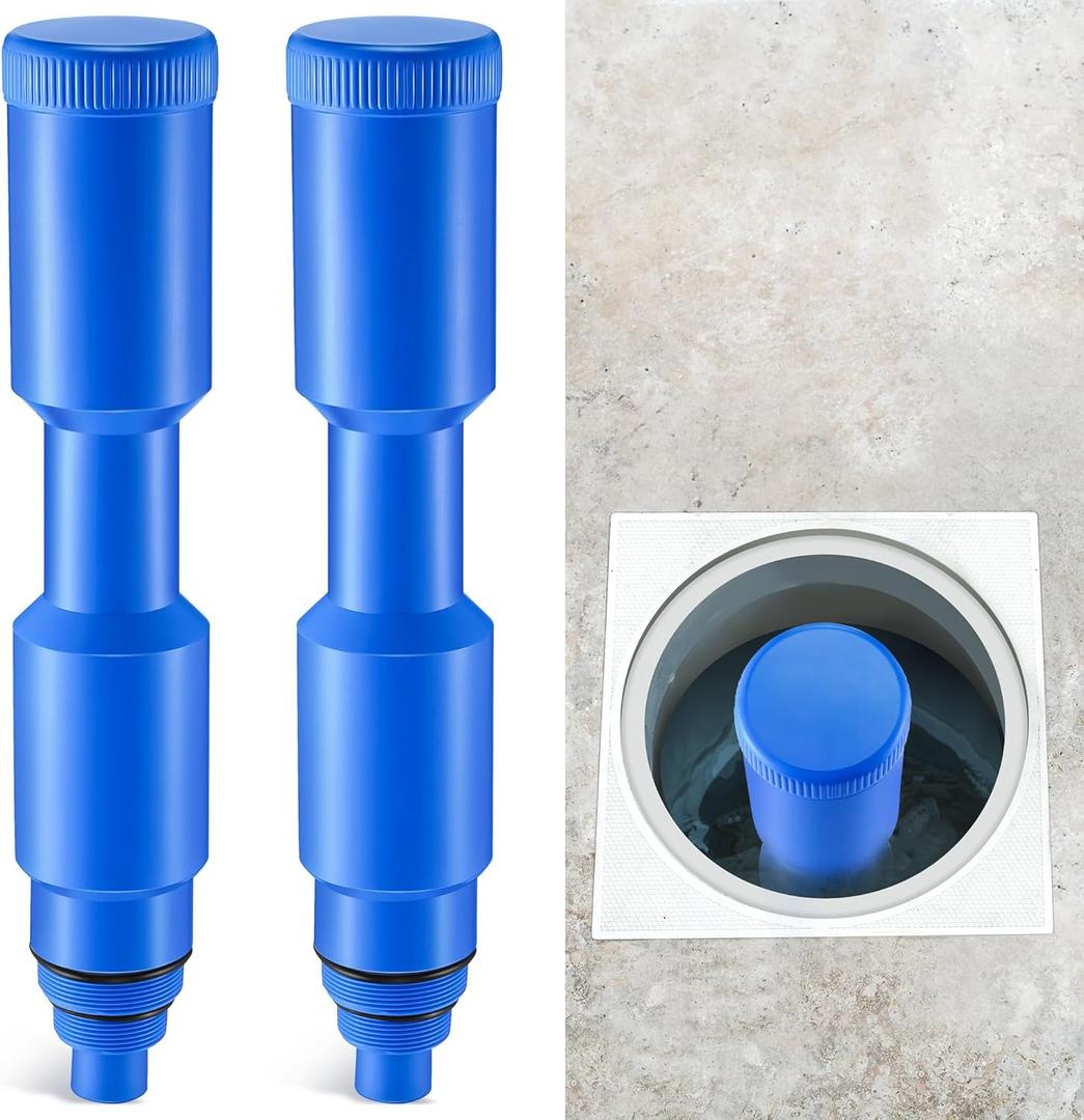 2 Pack Pool Skimmer Plug, Pool Skimmer Guard, Skimmer Winterization Plug for 1 1/2" and 2'' Threaded Skimmers, Suitable for Above and Inground Pool (16.5 Inch)