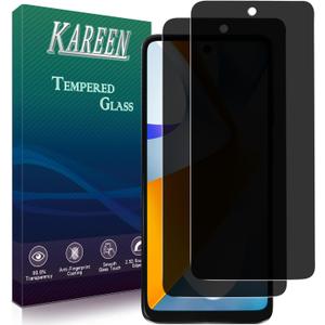 KAREEN 2 Pack Privacy Screen Protector for Motorola Moto G 5G (2024) Anti Spy Tempered Glass, Anti-Scratch, Bubble Free