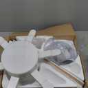 Coolwind 52" Low Profile Ceiling Fan with Light, White 6 Speed Reversible DC Motor, 6 Double-Side Blades and App/Display Remote Control, 3CCT Dimmable Led Flush Mount Ceiling Fan for Bedroom