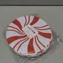 RINOLY 12 PCS Candy Cane Christmas Decorations,8 in Large Double Sided Peppermint Christmas Decorations Tree Ornaments,Plastic Candy Cane Ornaments for Tree Topper Home Vase Xmas Decor