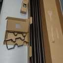 KAMANINA 1 Inch Double Curtain Rods 66 to 120 Inches (5.5-10 Feet), Heavy Duty Adjustable Double Curtain Rod for Windows, Bronze Drapery Rods with End Caps