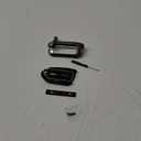 Jaronx Compatible with BMW Key Fob Cover X5 X6 2025/ 2 3 5 7 X1 X7 iX i7 XM 2023-2025, Metal Keys Holder with Carbon Fiber Pattern Silicone Rubber Remote for BMW Accessories(1 Set) (D Model-Grey)