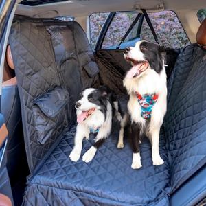 Rincus Back Seat Extender for Dogs Hard Bottom Hold 400lbs, 4 in1 Dog Car Seat Cover for Back Seat, Dog Car Hammock Waterproof Backseat Car Bed, Anti Dirt & Hair Pets for Car SUV, Truck