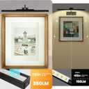 24 Inch Picture Light - Black 6000mAh Battery Operated Wireless Wall Sconce with Remote & Timer for Paintings, Gallery, Mirror & Artwork