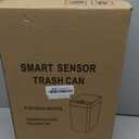 kaylowe Automatic Bathroom Trash Can Touchless 2.6 Gallon Garbage Cans with Lid Small Slim Motion Sensor Smart Trash Bin for Kitchen, Bedroom, Office, Living Room, Black (Battery-Black-1)