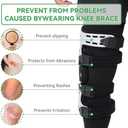 Orthomen Undersleeve Knee Brace Cotton Spandex Blend Knee Sleeves (2 Pack) for Women & Men, Breathable Knee Sleeve for Knee Bracing, Comfortable Knee Sleeve for Knee Braces,X-Large