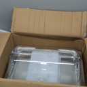 Ice Food Serving Display Tray with Clear Roll Top Cover Buffet Cold Serving Cooler Platter w/ 2 Ice Packs Cooling Food Dishes Display Plate Case with Lid for Seafood Fruit Party Buffet Tray