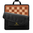 A&A 18.875" Professional Wooden Tournament Chess Board/Mahogany & Maple Inlaid / 2.0" Squares w/o Notation