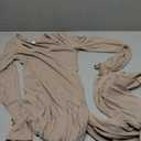 REORIA Womens Basic Sexy Square Neck Long Sleeve Soft Lounge Long Dress Fall Casual Ribbed Bodycon Maxi Dresses (Beige, M)
