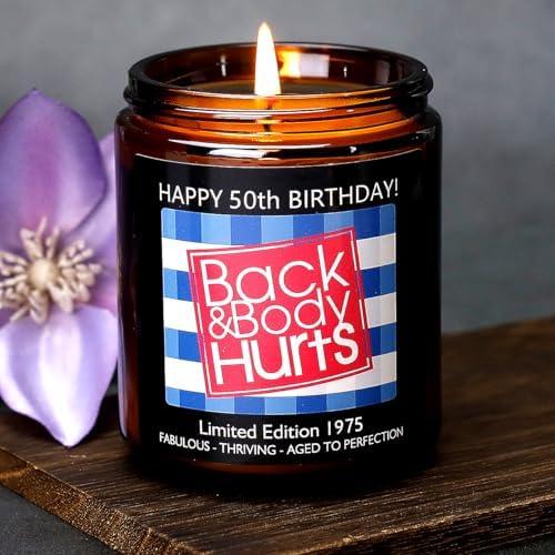 Friectavy 50th Birthday Gifts for Her and Him, 50th Birthday Decorations for Women Men, Funny Birthday Gifts for Women Mom Dad Husband Wife Friends Sister, Cool Best Gift Ideas for 50 Year Old Woman