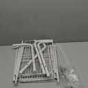 Hoctieon 2 Tier Shoe Rack for Closet, Durable Mesh Style Shoe Rack, Entryway Shoe Shelf, Shoe Storage Organizer for Hallway, Bedroom, Living Room, Wardrobe, White