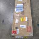 ChooChoo 47" Farmhouse Console Table with Drawer for Entryway, Narrow Long Entry Table with Shelf for Living Room, Rustic Vintage Hallway Sofa Table with Stable X Supports, White (47.2W*11.81"D*31.5H)