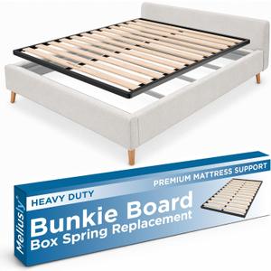 Meliusly Full Size Bunkie Board (53.3x74.3) - Heavy Duty Wood Bed Slats