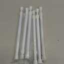 Cupboard Bars Tension Rods, 6 Pack Spring Tensions Rods 9.8 to 15.7 Inches Steel Adjustable Tension Curtain Rod Shower Rod Closet Rod Window Rods (White)
