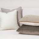 Soft Textured Throw Pillow Covers Set of 2 Neutral Decor AB-Side Modern Farmhouse Pillow Cases Home Decorative Couch Cushion Covers for Sofa Bedroom Living Room Apricot Yellow 20x20 Inch