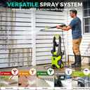 Electric Pressure Washer 5000 PSI 2.5 GPM, Bothlin Portable Power Washer with 4 Quick-Connect Nozzles, Soap Tank & Foam Cannon, High Power Water Pressure Washer for Car, Driveway, Patio, Home Cleaning