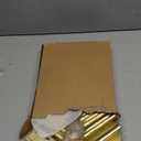 Gold Door Hinges - 42 Pack Satin Brass Door Hinge 3.5 Inch Rounded Interior Door Hinge with 5/8" Radius - 3 1/2 Inches Brushed Brass Hinges for Residential Standard Doors