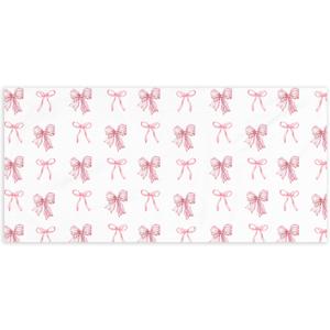 Preppy Bowknot Beach Towel - Aesthetic Coquette Trendy Bowknot Pool Towels Microfiber Absorb Water Travel Towels 60x30 Inches for Bathroom Kitchen Gym Yoga, Gifts for Girls Lady