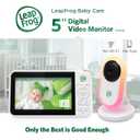 LeapFrog LF2415 Baby Monitor, 5 IPS LCD Screen, 1000ft Range, Night Vision, Soothing Lullabies, NightLight, 2-Way Audio, Temperature Sensor, SecureTransmission No WiFi