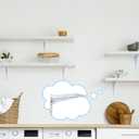 Gisafai 10 Pack Shelf Bracket Adjustable Shelving Brackets Single Track Twin Track System Metal Stand for Shelving Shelf Standard Stand for Stores Closet Kitchen(Silver,10 Inch)