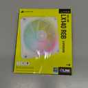 CORSAIR iCUE Link LX140 RGB 140mm PWM Fan Single Pack  Dual Light Loops  Requires iCUE Link System Hub (Sold Separately)  CORSAIR AirGuide Technology  White